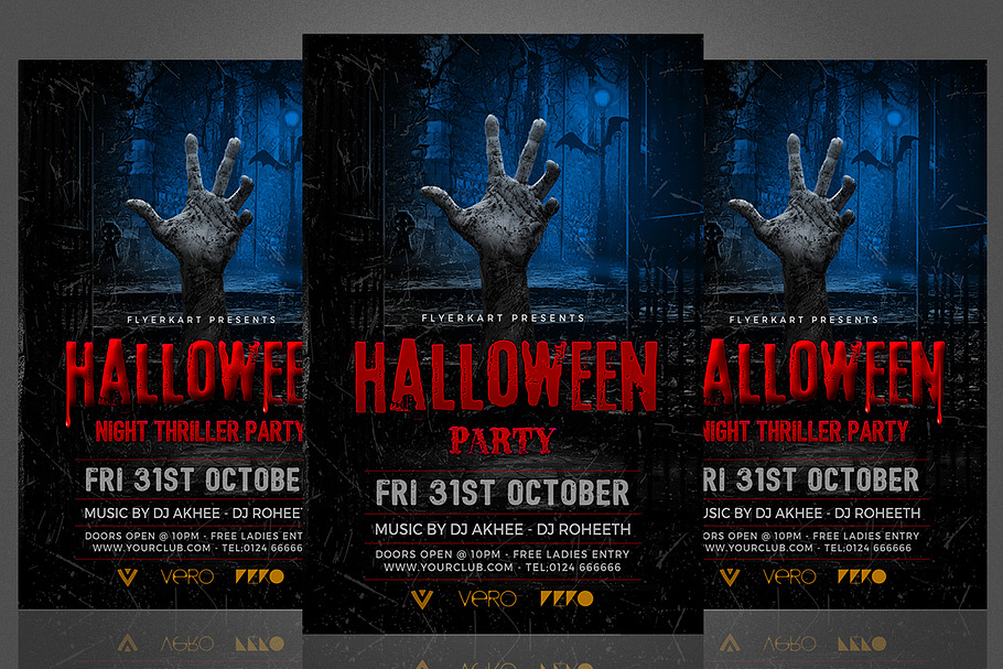 Halloween Party in Flyer Templates - product preview 8