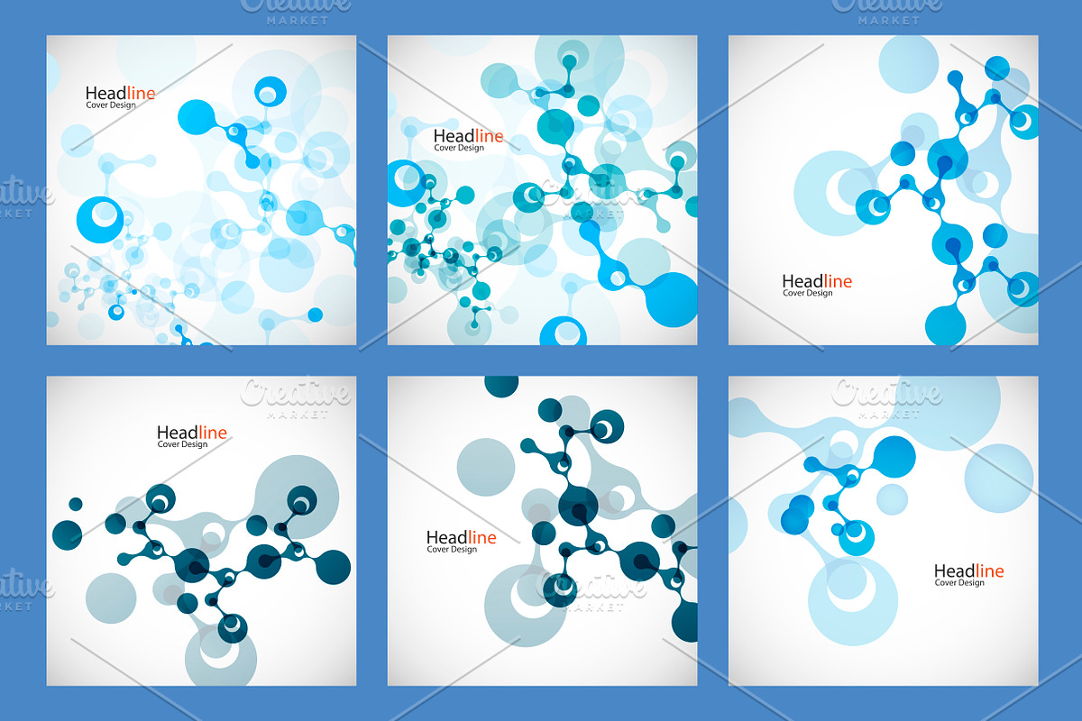 Vector network background in Card Templates - product preview 8