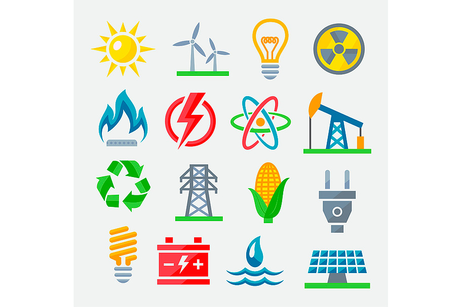 Energy colorful icons in Graphics - product preview 8