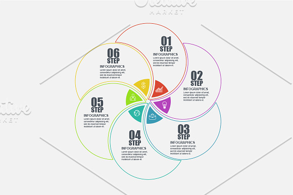 Thin Line Business Infographics in Presentation Templates - product preview 1