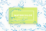 Watercolor Water Splashes