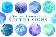 {Sacred Geometry} Vector SIGNS