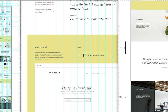 Vertical Style Guide Template in Presentation Templates - product preview 4
