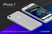 Iphone 7 Mockup Isometric White