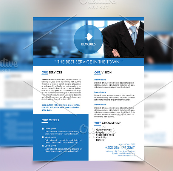 Corporate Flyer Template V.4 in Flyer Templates - product preview 2