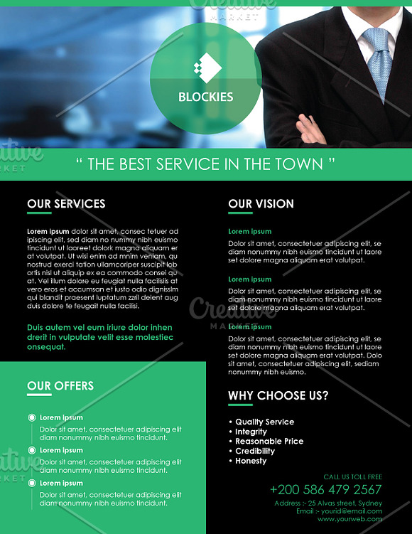 Corporate Flyer Template V.4 in Flyer Templates - product preview 4
