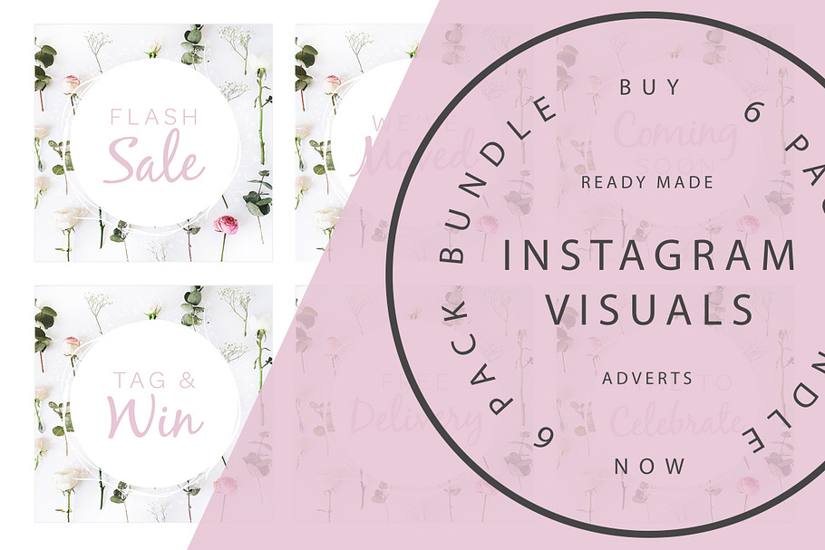 Instagram Banners 6 Pack - Whimsical in Instagram Templates - product preview 8