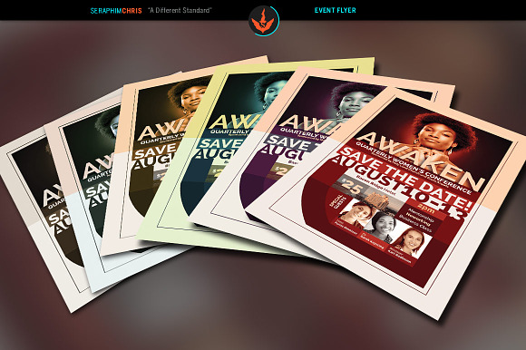 Awaken Women's Conference Flyer in Flyer Templates - product preview 3