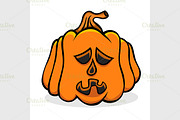 Vector Halloween pumpkin