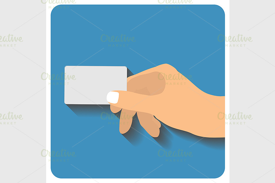 Hand holding credit card in Graphics - product preview 8