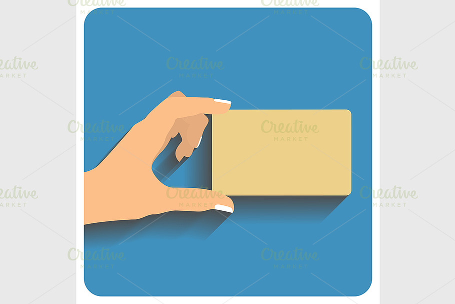Hand holding credit card in Graphics - product preview 8