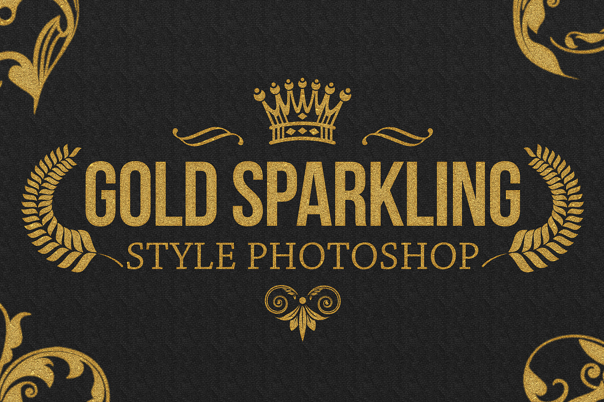 36 Gold Sparkling Style Photoshop in Photoshop Layer Styles - product preview 8