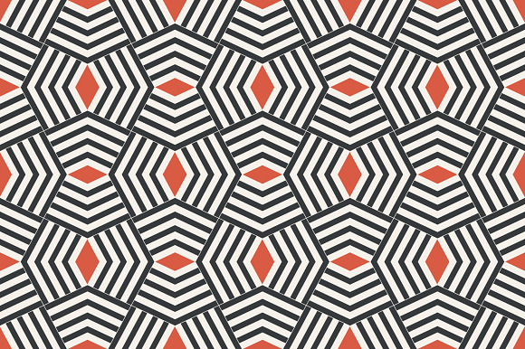 Art deco seamless backgrounds in Patterns - product preview 1