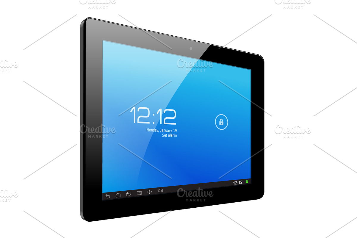Realistic tablet pc computer in Illustrations - product preview 8