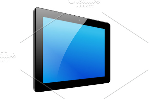 Realistic tablet pc computer in Illustrations - product preview 2