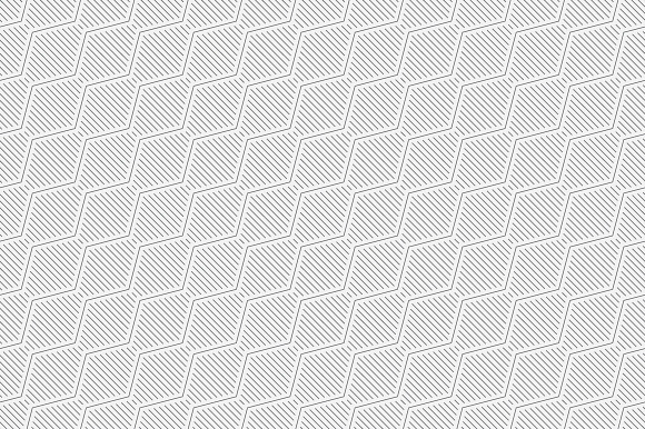 Modern geometric seamless patterns in Patterns - product preview 3