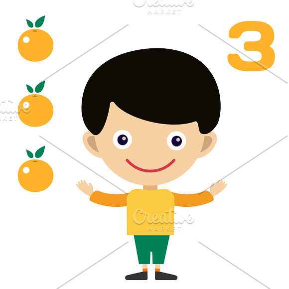 Vector cartoon boy learning game in Illustrations - product preview 3