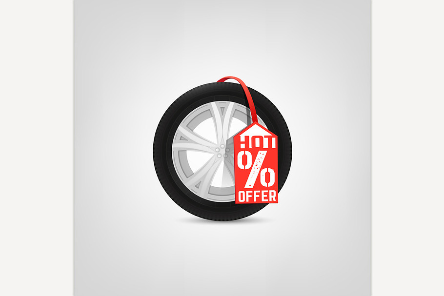 Tires Sale Image in Illustrations - product preview 8