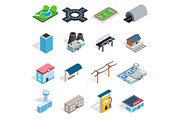 Infrastructure icons set