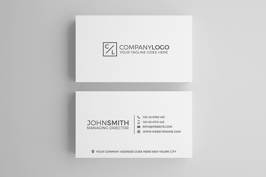 Minimal Modern Business Card Design in Business Card Templates - product preview 8