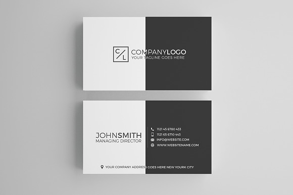 Minimal Modern Business Card Design in Business Card Templates - product preview 1