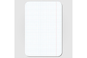 Plaid paper sheet. Vector+jpg
