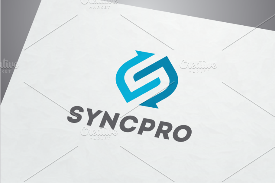 SyncPro - Letter S Logo in Logo Templates - product preview 8