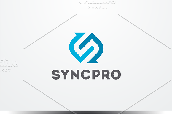 SyncPro - Letter S Logo in Logo Templates - product preview 1