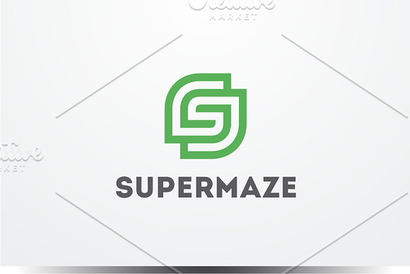 SuperMaze - Letter S Logo in Logo Templates - product preview 1