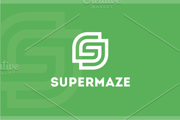 SuperMaze - Letter S Logo in Logo Templates - product preview 2