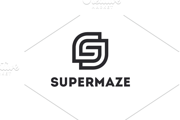 SuperMaze - Letter S Logo in Logo Templates - product preview 3