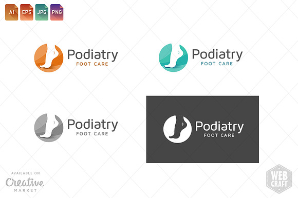 Podiatry Logo Template 11 in Logo Templates - product preview 4