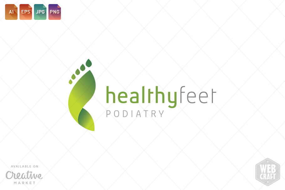 Podiatry Logo Template 12 in Logo Templates - product preview 8