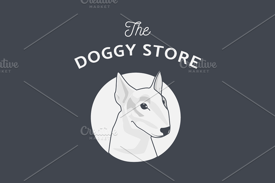 Dog Illustration Logo in Objects - product preview 8