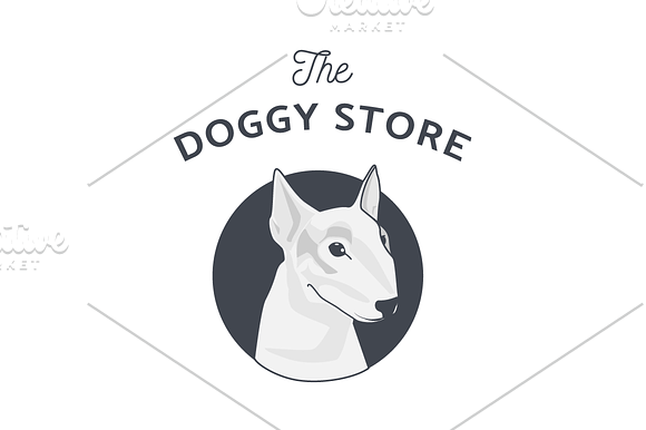 Dog Illustration Logo in Objects - product preview 1