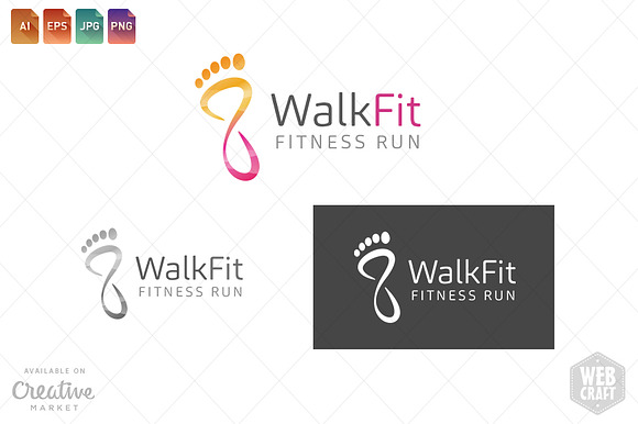 Podiatry / Fitness Logo Template 15 in Logo Templates - product preview 3