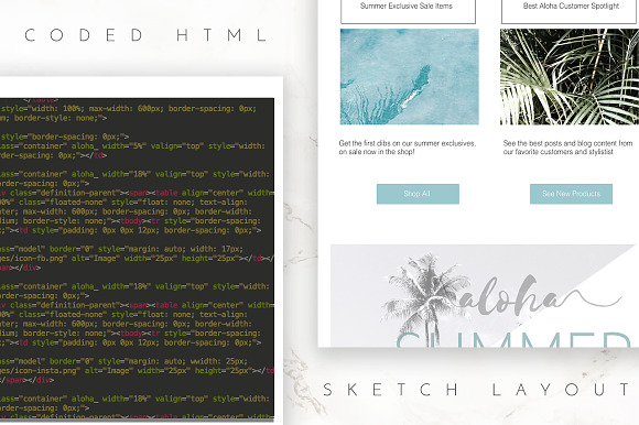 Email Template Layout with HTML in Email Templates - product preview 1