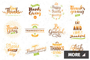 Thanksgiving day typography