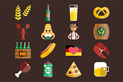 Oktoberfest vector icons