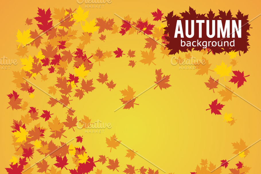 autumn background in Illustrations - product preview 8
