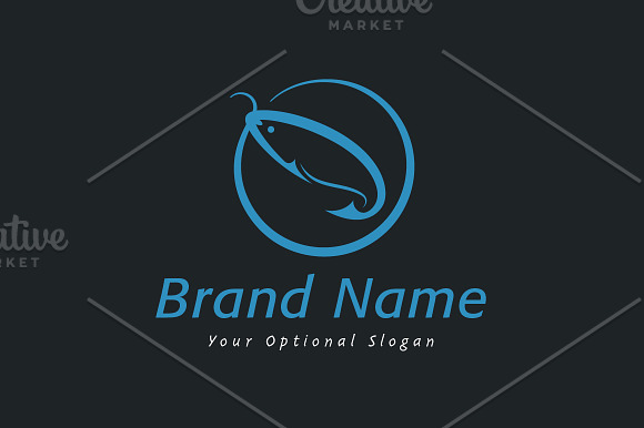 Fish Hook Logo in Logo Templates - product preview 1