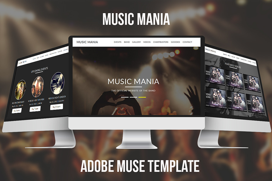 Music Mania Muse Template in Website Templates - product preview 8