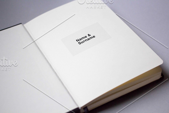 Notebook or book mockup in Print Mockups - product preview 3