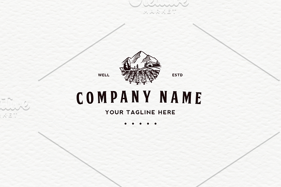 Wine Field in Logo Templates - product preview 2
