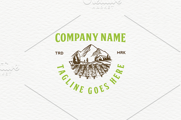 Wine Field in Logo Templates - product preview 3