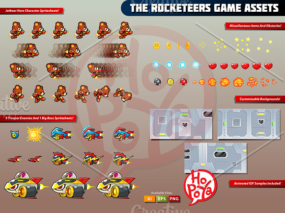 The Rocketeers Game Assets  in Objects - product preview 1