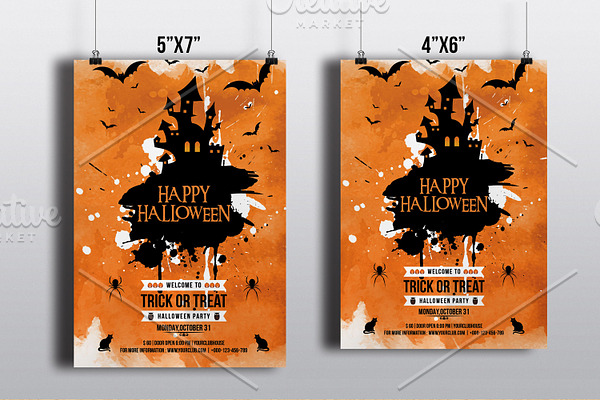 Halloween Party Flyer Template-V395