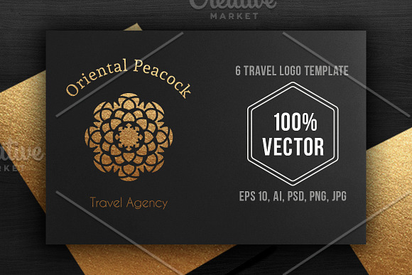 Asian travel logo templates set in Logo Templates - product preview 2