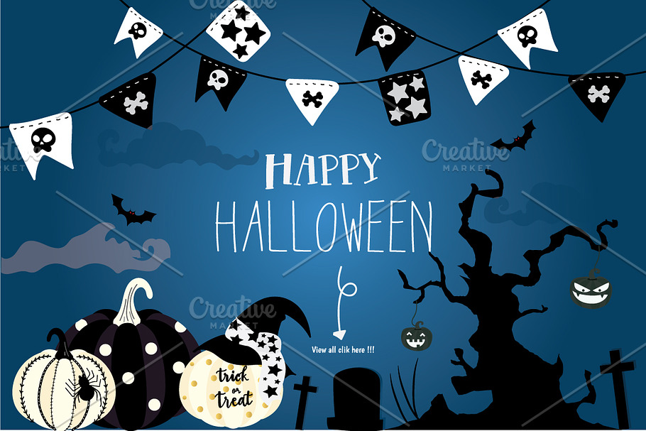 Halloween pumpkin in black in Illustrations - product preview 8