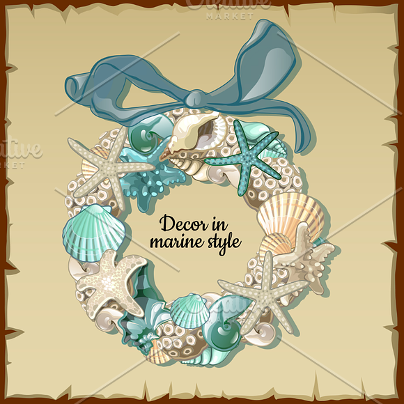 Decor in marine style in Illustrations - product preview 2